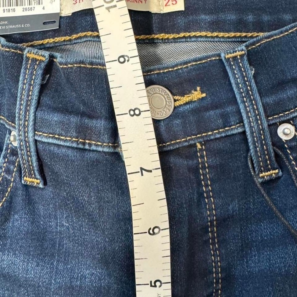 NWT Levi's navy blue 311 Shaping Skinny jeans Size 25" womens - Picture 8 of 8